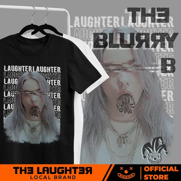 Local brand The Laughter - Áo Phông The Blurry B T-Shirt 100% Cotton