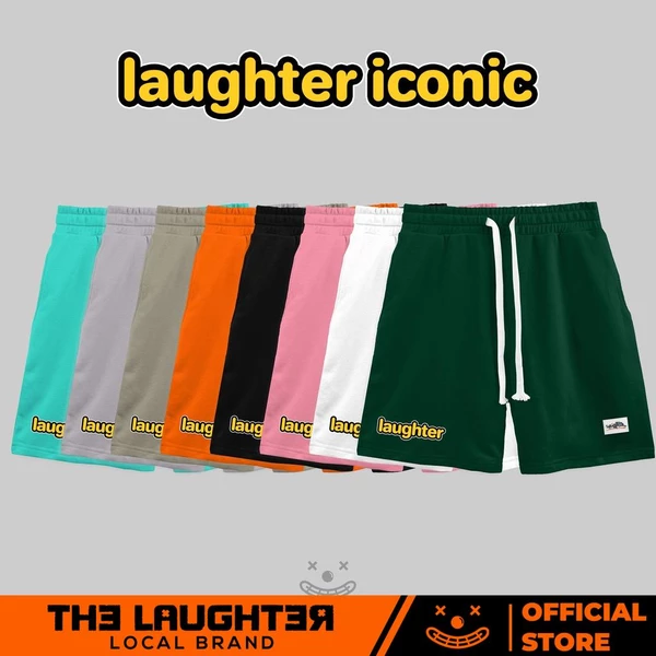 Local brand [The Laughter] - Laughter Iconic Collection Shorts - Quần Shorts Oversized Unisex 100% Cotton 8 màu