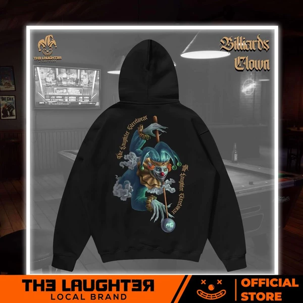 Local brand The Laughter - BILLIARDS CLOWN 2.0 HOODIE - Áo MŨ NỈ DA CÁ