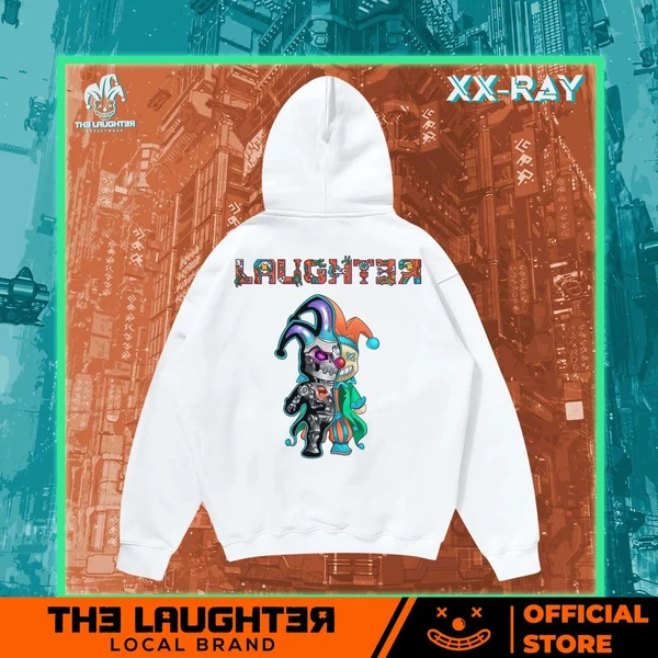 Local brand [The Laughter] XX-Ray Áo MŨ HOODIE - NỈ DA CÁ