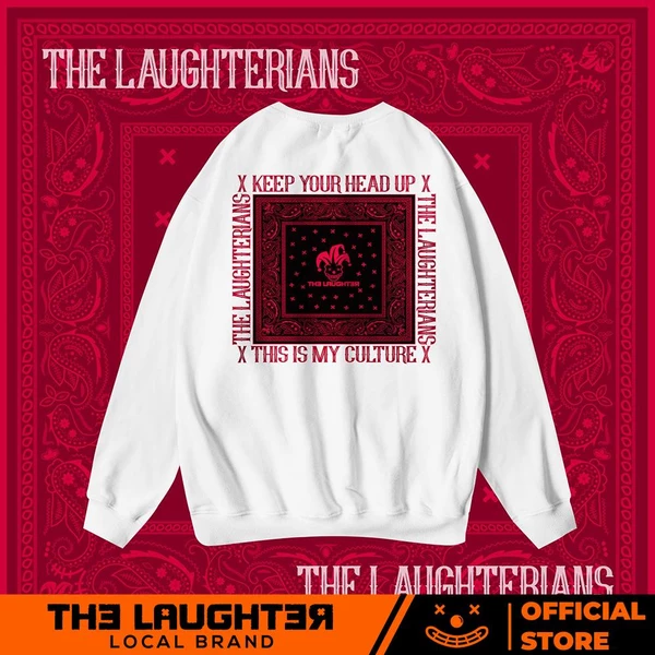 Local brand [RED VERSION] LAUGHTERIAN PATTERN - SWEATER NỈ DA CÁ