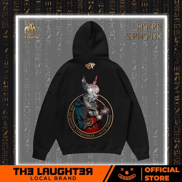 Local brand The Laughter - HOODIE HYPE SPHYNX - Áo MŨ NỈ DA CÁ