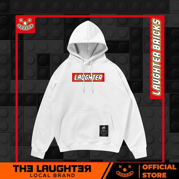 Local brand The Laughter - Hoodie LAUGHTER BRICKS - Lego Áo nỉ mũ- NỈ DA CÁ