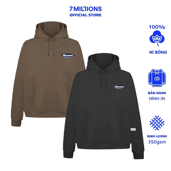 Áo Khoác Hoodie Y7K Unisex Vải Nỉ Bông Oversized 7MILLIONS (Tặng Kèm Hộp Giấy)