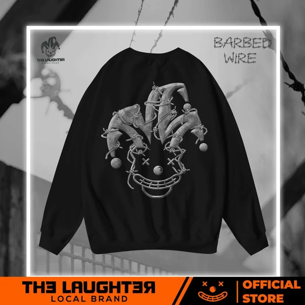 Local brand The Laughter - BARBED-WIRE SWEATER - Áo DÀI TAY NỈ DA CÁ