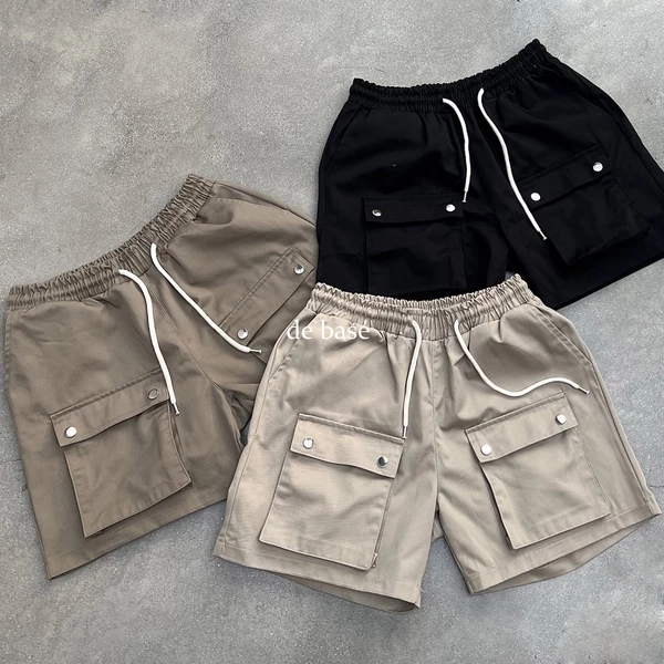 Quần Short Kaki Túi Hộp - BOX Short - De Basé