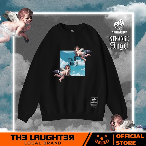 Local brand The Laughter - STRANGE ANGEL Áo DÀI TAY SWEATER - NỈ DA CÁ