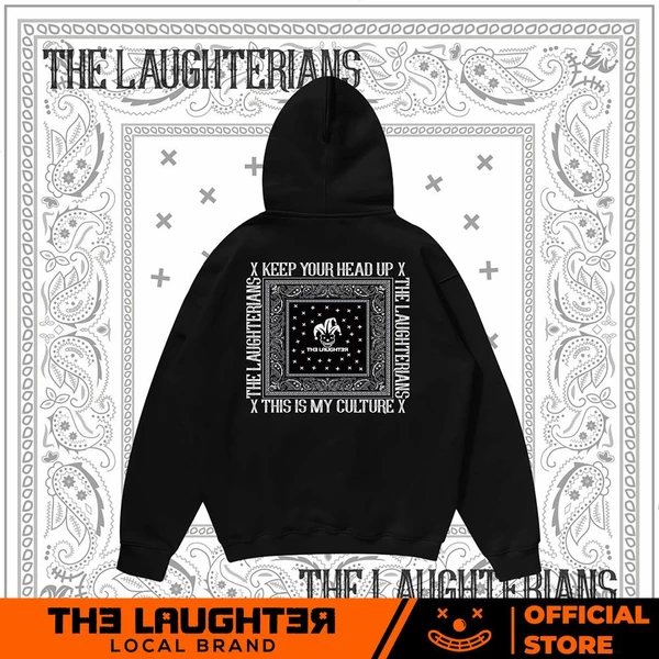 Local brand LAUGHTERIAN PATTER - HOODIE HỌA TIẾT BANDANA NỈ DA CÁ