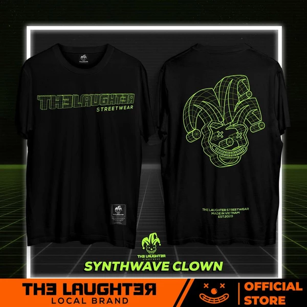 Local brand The Laughter - Áo Phông SYNTHWAVE CLOWN Tee - 100% Cotton
