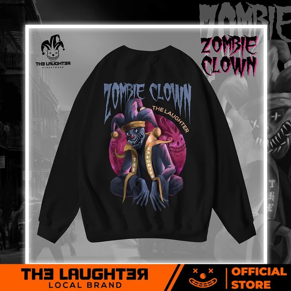 Local brand The Laughter - ZOMBIE CLOWN Áo DÀI TAY SWEATER - NỈ DA CÁ