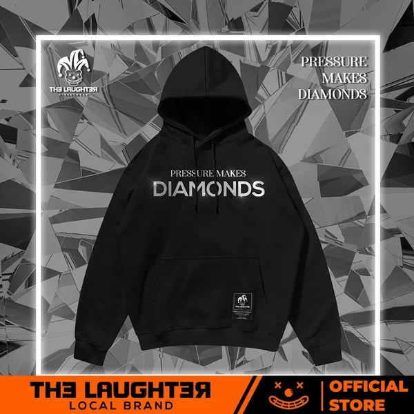 Local brand The Laughter - HOODIE DIAMOND - Áo MŨ NỈ DA CÁ