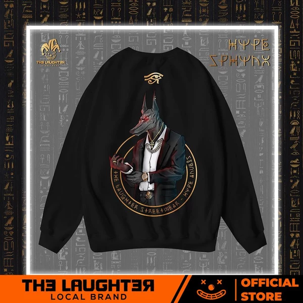 Local brand The Laughter - HYPE ANUBIS Áo DÀI TAY SWEATER - NỈ DA CÁ