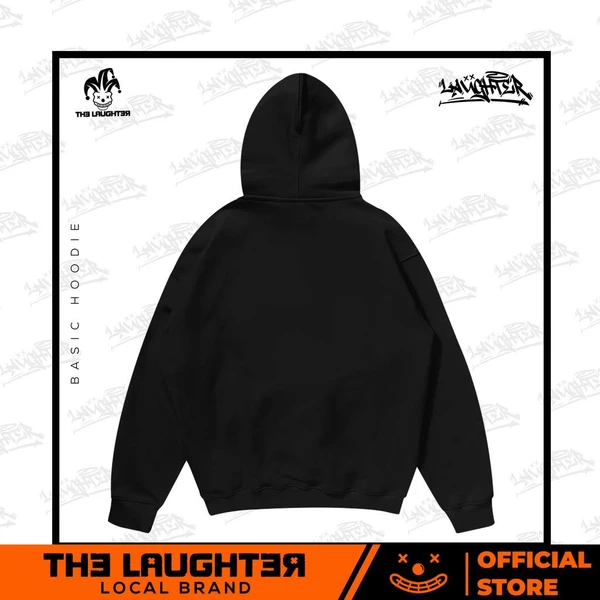 Local brand The Laughter - BASIC HOODIE- Hoodie Unisex Oversize NỈ CHÂN CUA 100% Cotton