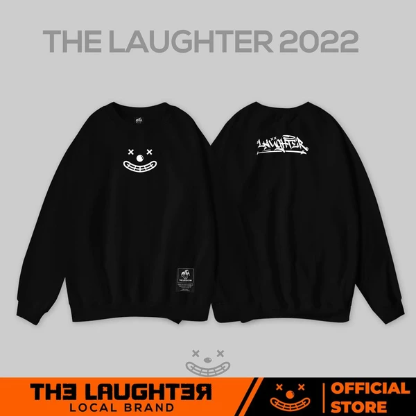Local brand LAUGHTER LOGO SIGNATURE SWEATER - ÁO SWEATER DÀI TAY STREETWEAR - NỈ CHÂN CUA 350gsm