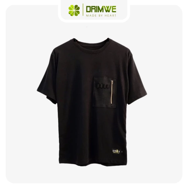 Áo Thun Unisex Phom Rộng Nam Nữ Drim T-short Boxzip(BẢO HÀNH 1 ĐỔI 1)(DESIGN AND MADE BY DRIMWE)