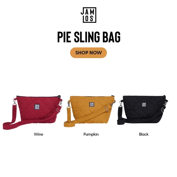 Pie Sling Bag - Túi vải canvas chần đeo chéo phụ kiện Jamlos