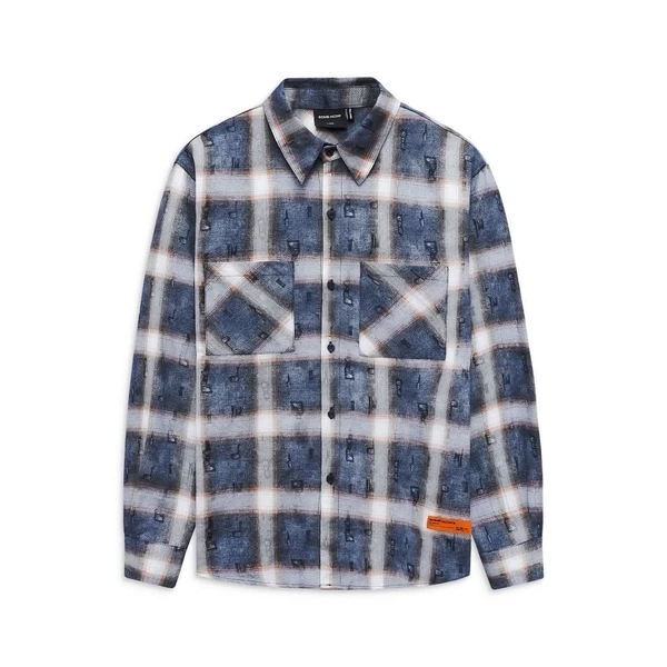 Áo Sơ Mi Nam Orange The Checked, Chất Vải Cotton Dệt Caro Jackquard Thoải Mái, SM0094, SOME HOW STORE