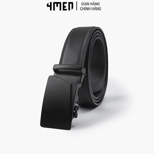 Thắt Lưng Khóa Tự Động TL098 dây lưng trơn đen basic, chất liệu da bền chắc, dễ phối đồ