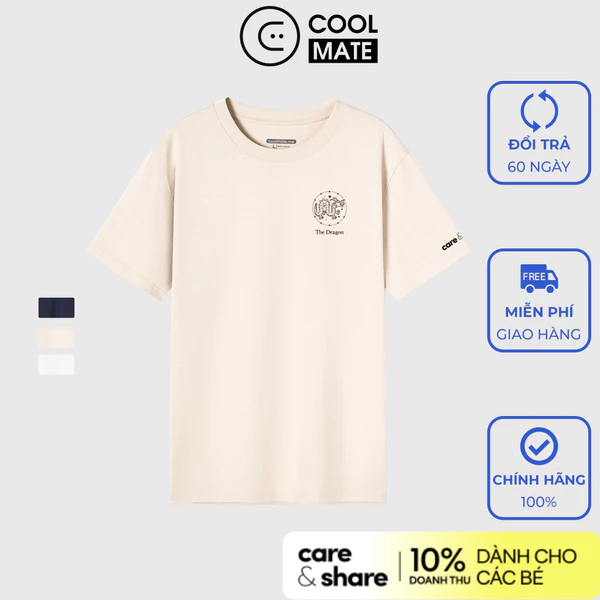 [MUA 3 GIẢM 12%][12 Con Giap Collection] Áo thun cotton 100% gsm Care & Share Thìn Coolmate