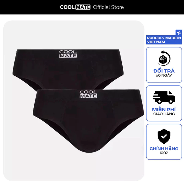 [TẶNG COMBO TẤT ĐƠN 329K]Set 2 quần lót nam Bamboo Brief tam giác mềm mại, thấm hút, kháng khuẩn Coolmate