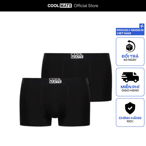 [TẶNG COMBO TẤT ĐƠN 329K]Set 2 quần lót Bamboo Trunk kháng khuẩn khử mùi Coolmate
