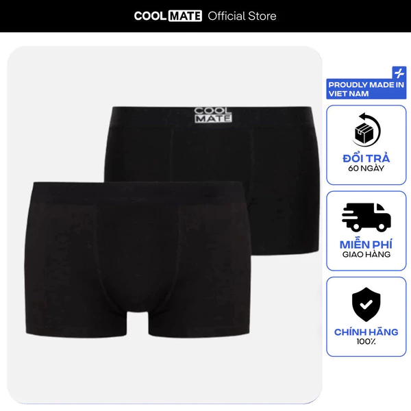 [TẶNG COMBO TẤT ĐƠN 329K]Combo 2 quần lót nam Trunk chất liệu Cotton và Bamboo kháng khuẩn Coolmate