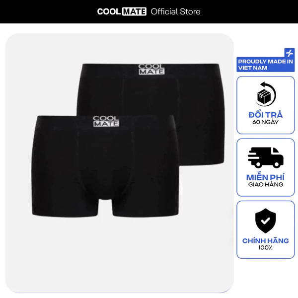 [TẶNG COMBO TẤT ĐƠN 329K]Combo 2 quần lót nam Trunk Bamboo kháng khuẩn Coolmate