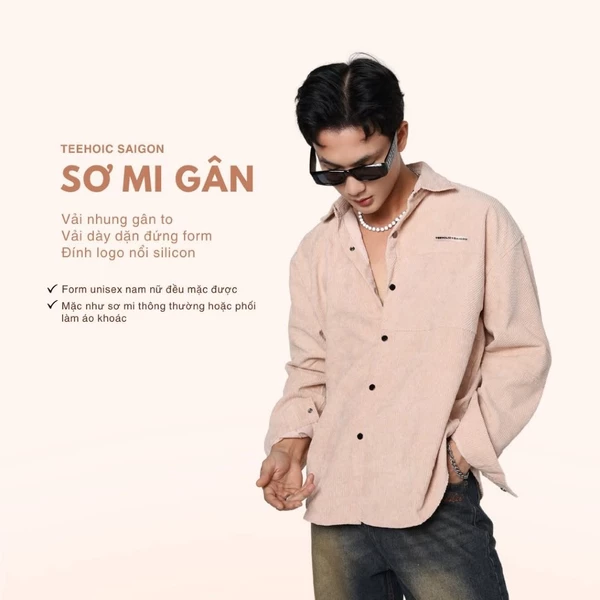 Áo Sơ Mi Nhung Unisex Cao Cấp TEEHOLIC