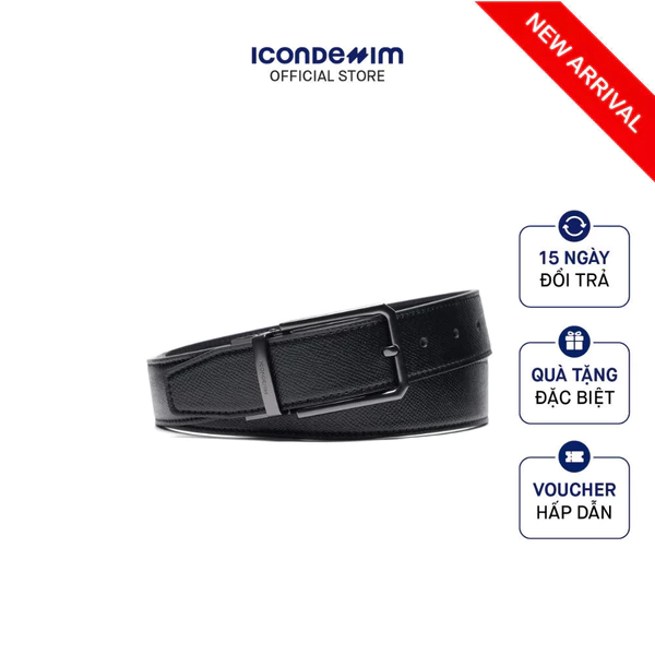 Thắt Lưng Nam ICONDENIM Hai Mặt Da Vân Epson TLID0027