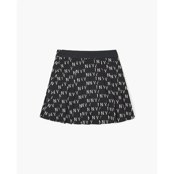 MLB - Chân váy xếp li mini Tone One Tone Print Monogram_3FSKM0143-50BKS
