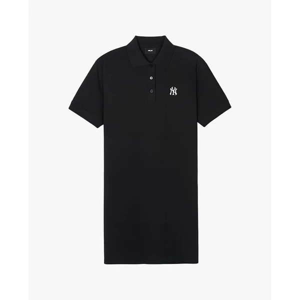 MLB - Đầm polo nữ cổ bẻ tay ngắn mini trẻ trung_3FOPB0543-50BKS