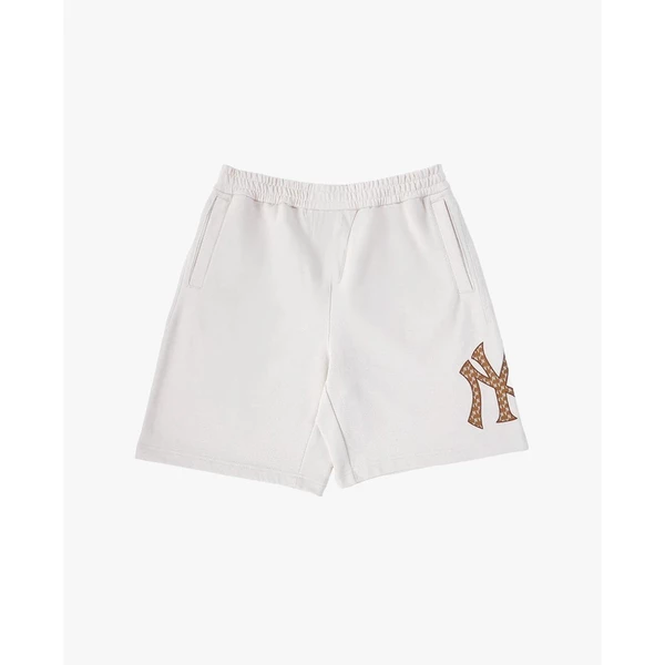 MLB - Quần short unisex ống rộng lưng thun Monogram Big Lux_3ASPM0244-50CRD