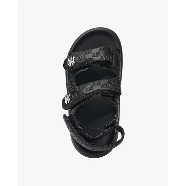 MLB - Giày sandals unisex đế thấp Base Classic Monogram_3ASDBLP43-50BKS
