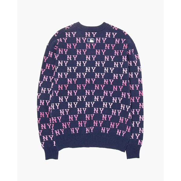 MLB - Áo sweater unisex cổ tròn tay dài Gradation Monogram_3AKPM0144-50NYL