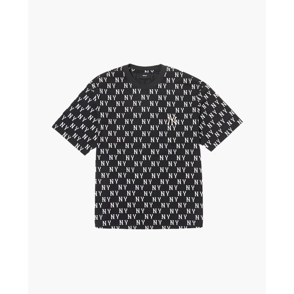 MLB - Áo thun unisex cổ tròn tay ngắn Classic Monogram_3ATSM0244-50BKS