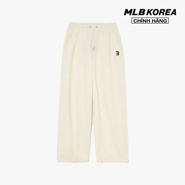 MLB - Quần dài nữ ống rộng lưng thun Velvet Wide New York Yankees_3FPTB0636-43CRD
