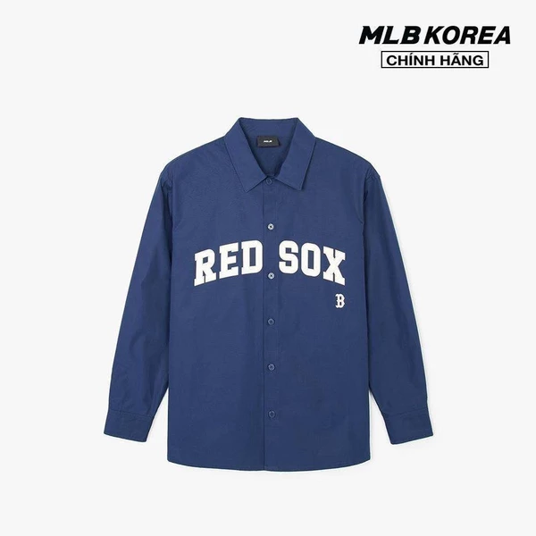 MLB - Áo sơ mi unisex cổ bẻ tay dài Varsity_3AWSV0141-43NYS