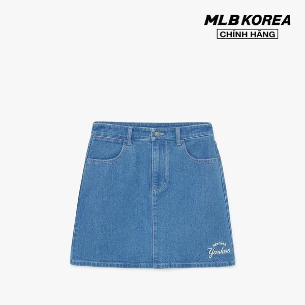 MLB - Chân váy denim mini phom chữ A thời trang_3FDSR0134-50INS