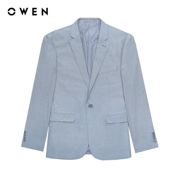 OWEN - Blazer (demi) Regular Fit BL241363 màu Xám nhạt chất liệu Nylon - Lyocell - Polyester - PU
