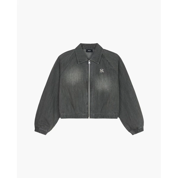 MLB - Áo khoác denim nữ phom croptop Varsity_3FDKV0151-50GRS