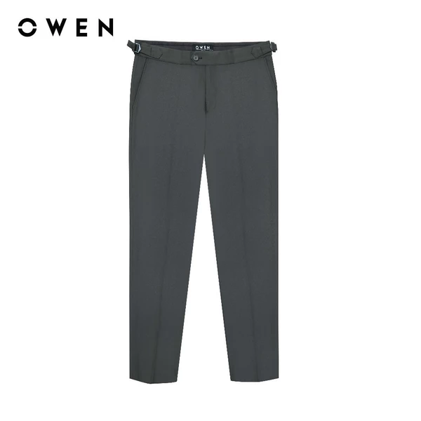 OWEN - Quần tây Tape Fit QT231758 màu Ghi chất liệu Nano