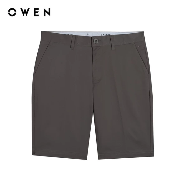 OWEN - Quần short Slim Fit SK241379 màu Nâu chất liệu Renu Polyester-Polyester-Rayon-PU