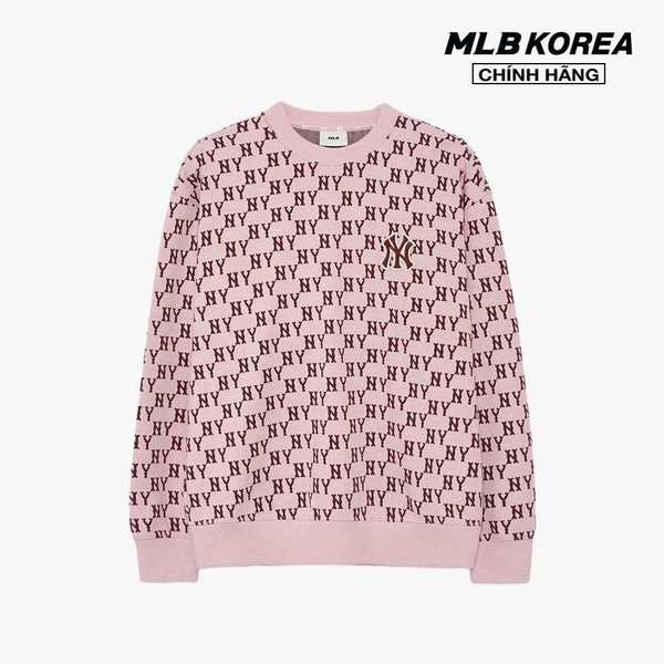 MLB - Áo sweatshirt unisex cổ tròn tay dài Classic Monogram Allover Jacquard_3AMTM0334-50PKL