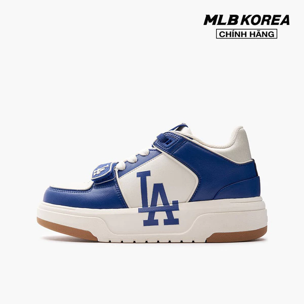 MLB - Giày sneakers unisex cổ thấp Chunky Liner Mid Saffiano_3ASXLMF3N-07BLS