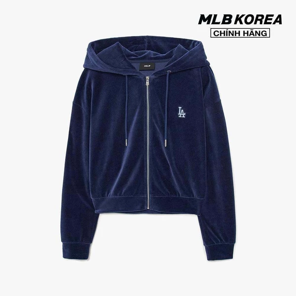 MLB - Áo khoác croptop nữ phối mũ Basic Velvet_3FTRB0636-07NYS