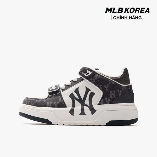 MLB - Giày sneakers unisex cổ thấp Chunky Liner Mid Denim_3ASXCDN3N-50BKS