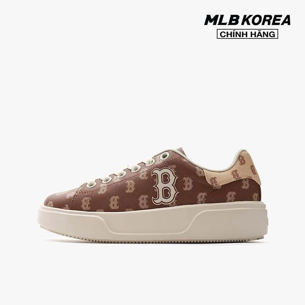 MLB - Giày sneakers unisex cổ thấp Chunky Classic All Over Monogram_3ASXCCM3N-43BRD