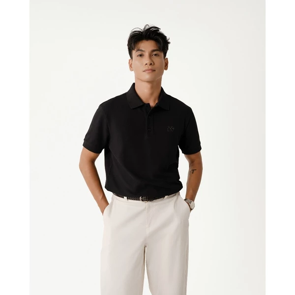 Áo Polo Nam Tay Ngắn Vải S.Café Trơn Form Fitted - Routine 10S25POL005