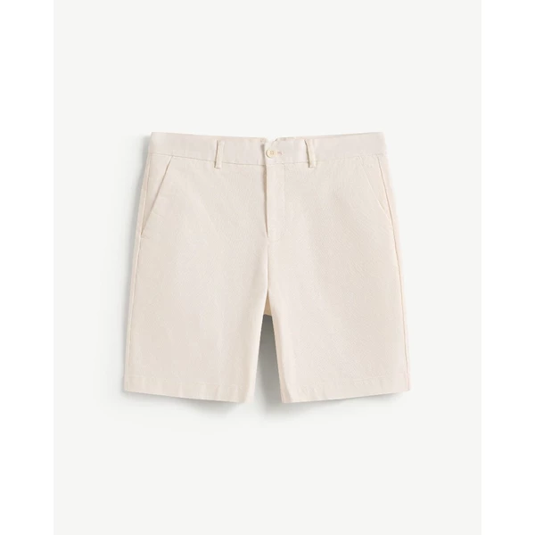 Quần Short Khaki Nam Vải Dobby Form Straight - Routine 10F24PSH041