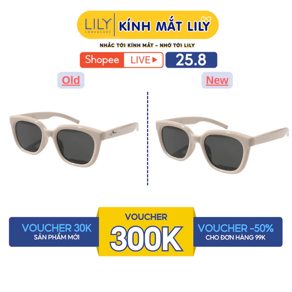Kính mát nam nữ LILYEYEWER mắt chống UV400 bảo vệ mắt màu sắc thời trang 6246